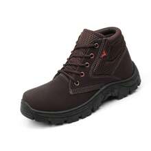 Men's Adventure Boot, Combat Style, Comfortable And Durable, Lug Sole, Ideal For Everyday Use And Hiking Trails - Coffee - View 3