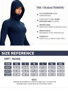 OKP 3pcs Women's Multi-Color Fashionable UPF50+ Sun Protection Clothing, Hoodies For Women,Rash Guard Women,Machine Washable, Suitable For Daily Exercise, Running, Cycling, Hiking And Fishing - Nhiều màu - Xem 9
