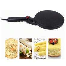 Sarten para Crepas 20cm de Diámetro, Crepera Eléctrica Sarten Antiadherente Crepas, Hotcakes, Boton para Temperatura, Fácil de Limpiar - Ver 7