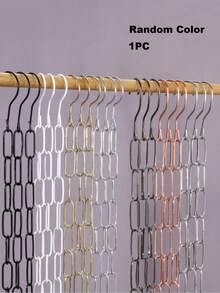 1pc Random Color Iron Clothes Hanger Hook, Minimalist Sturdy Hanger Rack, Home Use,Storage Orangizer,Travel Essential - View 10