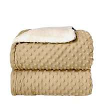 Luxury Double-Sided Baby Blanket - Beige - View 2