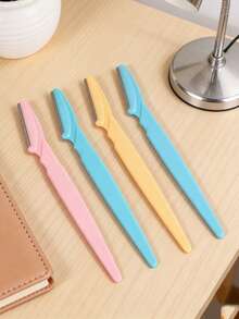 12pcs Women's Portable Electric Eyebrow Trimmer, Painless Facial Hair Remover With Precision Trimming Head, Suitable For Beginners Eyebrow Shaver, Multi-Functional Mini Beauty Tool For Face, Lip, Cheek, Underarm, Easy To Use And Clean Electric Depilation Device - Multicolor - View 3