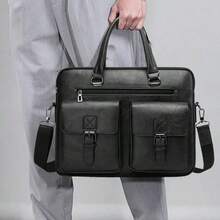 Men Briefcase - Black - View 7