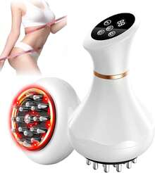 Lymphatic Drainage Massager & Anti Cellulite Massage Tool, Body Sculpting Machine Helps Reduce Stretch Marks & Cellulite, Ideal Pain Relief Devices For Sciatica Nerve, Legs, Arms, Belly - trắng - Xem 2