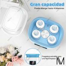 Esterilizador Calentador De Biberones Himylife Para Bebé 150w Seguroo Eficiente Practico Con Termostato Para Mamilas Leche Materna O Formula, calienta 4 Biberonesne - Tipo de Enchufe A USA (110-127V) - Ver 8