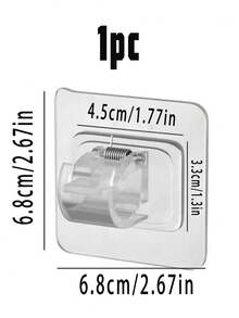 8pcs Shower Curtain Rod Set, Including Curtain Hooks, Telescopic Rod Brackets, Single Rod Mounting Hardware, Bathroom Window Curtain Rod And Half-Length Curtain Rod Complete Kit, Adjustable Wall-Mounted Curtain Rod Hardware Set, Suitable For Home Bathroom Windows - Multicolor - View 11