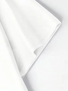 Camiseta de Time T-shirt de Manga Curta para Homem Gola Redonda Casual, Tecido Confortável, Corte Solto, Adequado para Uso Diário e Eventos Temáticos, Roupa Desportiva de Fitness - Branco - Visão 4