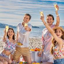 12pcs 170ml/6oz Transparent Reusable Plastic Champagne Flutes, Suitable For Wedding/Birthday/Party - View 7