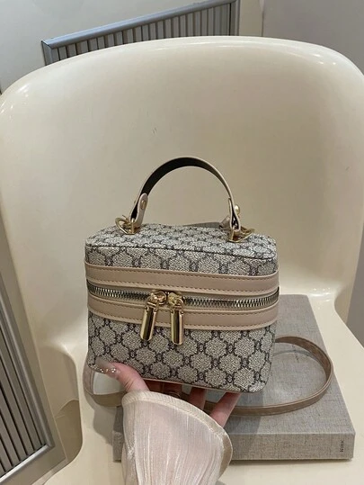 Solid Color Minimalist Luxury Embossed Handbag, Fashion Vacation Holiday Campus Style Shoulder Bag Crossbody Bag For Women