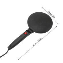 Sarten para Crepas 20cm de Diámetro, Crepera Eléctrica Sarten Antiadherente Crepas, Hotcakes, Boton para Temperatura, Fácil de Limpiar - Ver 3
