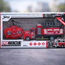 Vehículo de rescate interactivo con control remoto y diseño realista que convierte cualquier espacio en un escenario lleno de emoción, movimiento y aventuras increíbles donde cada recorrido se transforma en una experiencia llena de diversión y entretenimiento dinámico para todas las edades. - Rojo - Ver 4