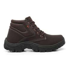 Men's Adventure Boot, Combat Style, Comfortable And Durable, Lug Sole, Ideal For Everyday Use And Hiking Trails - Coffee - View 5