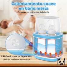 Esterilizador Calentador De Biberones Himylife Para Bebé 150w Seguroo Eficiente Practico Con Termostato Para Mamilas Leche Materna O Formula, calienta 4 Biberonesne - Tipo de Enchufe A USA (110-127V) - Ver 5