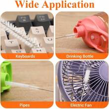 10 Pack Straw IceFlow 30oz/64oz Cup Tumbler, 14oz/20oz, 5 Pack Reusable Plastic Straws With 5 Pack Cleaning Brushes, BPA - Cut - To - Fit 8.46in - 適用於 IceFlow 30/64 盎司 - 查看 7