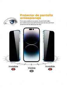 2 Piezas Mica Privacidad Cristal Templado 9d compatible con Oppo - Negro - Ver 2