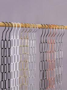 1pc Random Color Iron Clothes Hanger Hook, Minimalist Sturdy Hanger Rack, Home Use,Storage Orangizer,Travel Essential - View 1