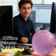 1个可塑形慢回弹椰子油手工挤压球，缓解焦虑，解压，手部按摩，挤压玩具，减压，派对礼物，礼品袋，奖品，生日礼物，毛绒挤压工具 - 彩色 - 查看 4
