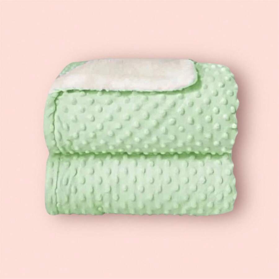 Luxury Double-Sided Baby Blanket - Green - View 1