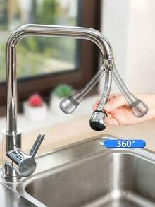 Bộ nối dài vòi nước xoay 360°, thiết bị tiết kiệm nước, bộ lọc vòi nước chống bắn tóe bằng thép không gỉ, bộ tạo bọt khí cho vòi nước, chế độ dòng nước kép, thích hợp cho phòng tắm, nhà vệ sinh, nhà bếp, bồn rửa, chậu rửa mặt và các vật dụng gia đình khác. - Nhiều kiểu dáng - Xem 3