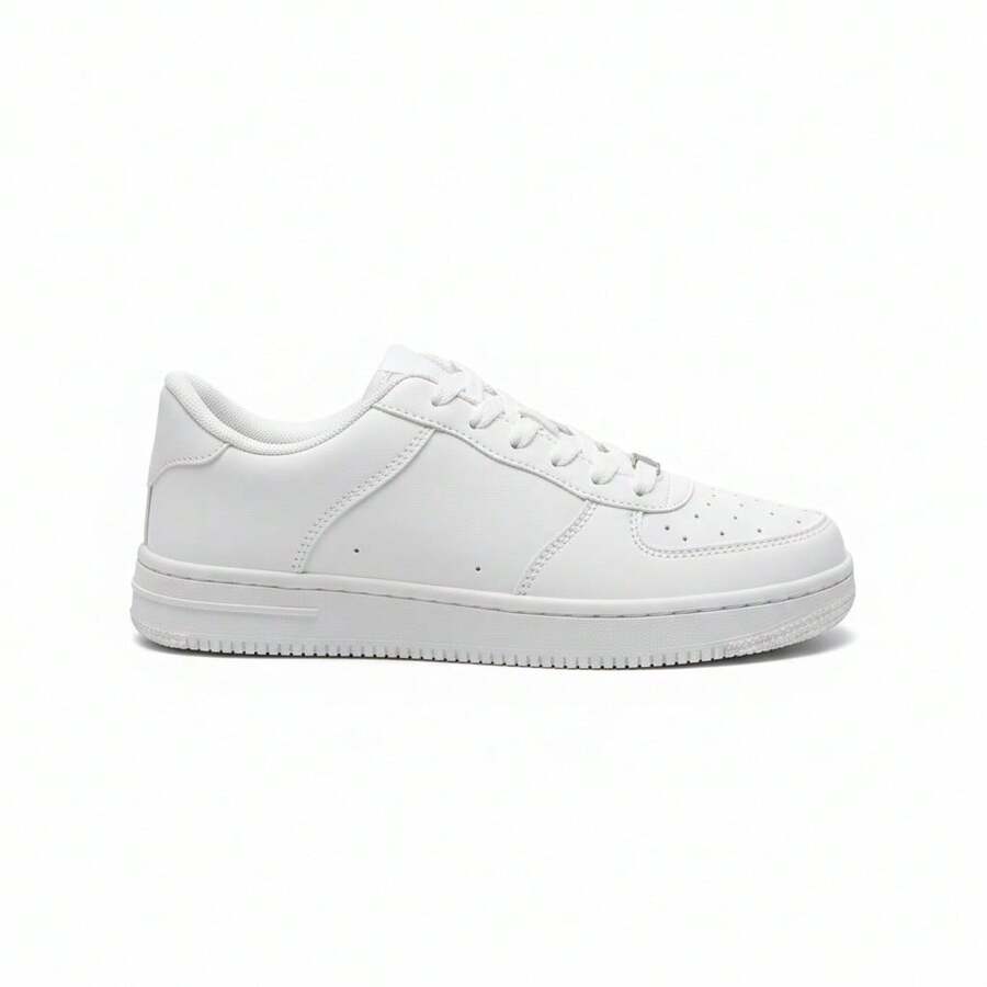 EverlyX Tênis esportivo casual masculino - Branco - Ver 1
