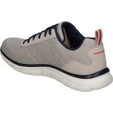 斯凱奇 | Skechers Track Leshur 男士運動鞋 – 灰褐色細節運動鞋 – 繫帶運動鞋 – 記憶海綿鞋墊 – 可機洗 – 輕便 – 舒適百搭 – 型號 232758-TPNV - 米色 - 查看 5