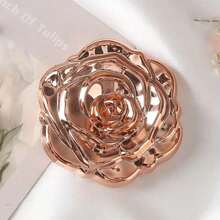 Mini Makeup Mirror, Exquisite Square Folding Makeup Mirror, Rose Pattern Pocket Mirror, Handheld Double-Sided Makeup Mirror, 2X Magnification High-Definition Mirror, Travel Makeup Mirror, Compact Makeup Mirror, Mini Pocket Makeup Mirror, Fashion Accessory, Suitable For Living Room/Home/Bedroom, Perfect Gift For Beloved Mom, Aunt - Multicolor - View 16