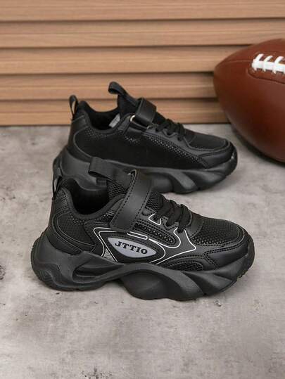 1 đôi giày thể thao ngoài trời thoải mái, đa năng, nhẹ, phối màu cho trẻ em, giày chạy bộ thời trang thường ngày cho bé trai và bé gái, phù hợp mọi mùa.