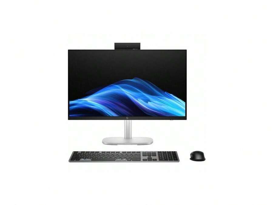 HP EliteStudio 8 G1i All-In-One Computer - Intel Core Ultra 7 265 - VPro Technology - 32 GB - 1 TB SSD - 23.8" Full HD Touchscreen - Desktop - Pike Silver - Intel Q870 Chip - 1920 X 1080 - Wi - 查看 1