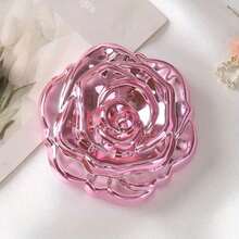 Mini Makeup Mirror, Exquisite Square Folding Makeup Mirror, Rose Pattern Pocket Mirror, Handheld Double-Sided Makeup Mirror, 2X Magnification High-Definition Mirror, Travel Makeup Mirror, Compact Makeup Mirror, Mini Pocket Makeup Mirror, Fashion Accessory, Suitable For Living Room/Home/Bedroom, Perfect Gift For Beloved Mom, Aunt - Multicolor - View 18