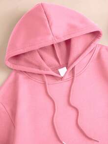 Hoodie And Pants Set Streetwear Mouth Tongue Street Fashion Urban Culture Skaters Unisex 100% Cotton Premium Top Streetwear New Release Immediate Shipping Various Colors!! - 粉紅色和黑色 - 查看 3