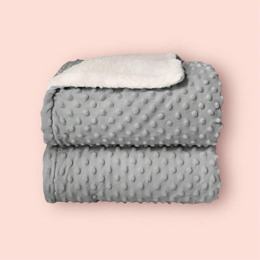 Luxury Double-Sided Baby Blanket - Grey - View 1