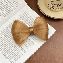 Clip de pelo con lazo de moda para mujer, adecuado para uso diario y fiestas, accesorio de peluca y cabello, adecuado para todas las estaciones, clip de pelo tipo garra, accesorios para el cabello, útiles escolares, accesorios para peinados, pasador de pelo - Multicolor - Ver 15