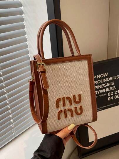 Sac carré mode femme chic blocs de couleurs, portefeuille vertical pour téléphone, avec longue bandoulière, sac à bandoulière, sac à bandoulière croisée, convient à tous les âges, usage quotidien, cadeau pour amis fêtes, sac à main pour femmes