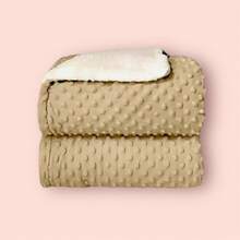 Luxury Double-Sided Baby Blanket - Beige - View 1
