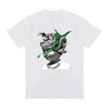 Plus Size Men's Cartoon Graphic T-Shirt, Casual Solid Color Crew Neck Tee Best Sellers. The Fabric Is Comfortable, Making It The Best Gift For Friends And Fans - 2 - 查看 6