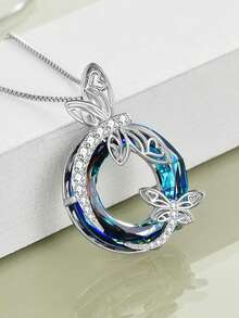 1 PC Romantic Cubic Zirconia Necklace Pendant For Women Valentine's Day Gift Wedding Jewelry - 1# - View 3