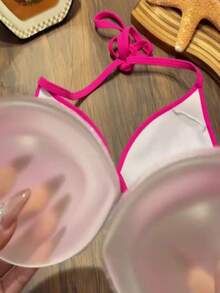 1对透明隐形胸垫 - 即刻提升胸型，适用于泳装、比基尼和沙滩装，自然提升并丰满胸部。 - 彩色 - 查看 3