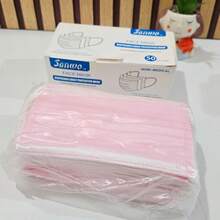 Cubrebocas tres capaz color rosa, comodidad y protección facial en situaciones diarias - Rosa - Ver 4