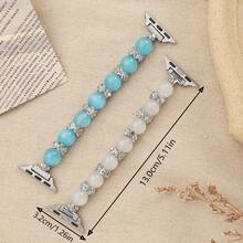 1pc Fashionable Band Suitable For 38/40/41/42/44/45/49mm, Compatible With Apple Watch Ultra/SE/8/7/6/5/4/3/2/1 (Watch Not Included, Only The Band) - Sky Blue - View 3