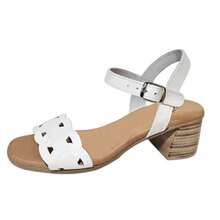 Sandales élégantes et décontractées à boucle pour femmes, idéales pour la plage et les vacances. - Blanc - Voir 2