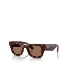 Ray-Ban Wayfarer Puffer Square Sunglasses, 50mm |  | Women Sunglasses - 深棕色 - 查看 1