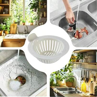 Spülbeckeneinsatz - Anti-Verstopfungs-Ablaufsieb, Essensreste-Auffangkorb, Küchenspülbecken-Filter, stabiles rostbeständiges Material, einfach zu entfernen und zu reinigen, ideales Küchenhelfer-Accessoire