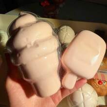 1个冰淇淋造型的慢回弹玩具 - 解压玩具 - 软捏玩具 - 捏捏乐玩具 - 指尖玩具 - 史迪奇玩具 - 旅行玩具 - 课堂指尖玩具 - 迷你洗澡玩具 - 圣诞文具减压球，生日礼物，完美礼物，复活节礼物，圣诞节礼物，万圣节礼物，平安夜礼物 - 彩色 - 查看 2