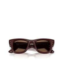 Ray-Ban Wayfarer Puffer Square Sunglasses, 50mm |  | Women Sunglasses - 深棕色 - 查看 4