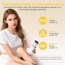Lymphatic Drainage Massager & Anti Cellulite Massage Tool, Body Sculpting Machine Helps Reduce Stretch Marks & Cellulite, Ideal Pain Relief Devices For Sciatica Nerve, Legs, Arms, Belly - trắng - Xem 5