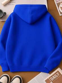 Sweatshirt Tracksuit Winter Top Children's Youth Boy Girl Astronaut Worlds Magic - 藍色 - 查看 2