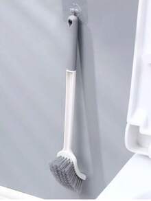 1 Set Wall-Mounted Silicone Toilet Brush Kit - Includes Sealed Storage Rack And Crevice Cleaning Brush - Suitable For Home Bathroom, Toilet Cleaning, Multi-Functional Bathroom Toilet Brush - Multiple Styles - View 11