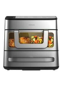 Nồi chiên không dầu và lò nướng 2 trong 1 Cecotec Cecofry FoodCourt 18000 - Đa năng với nồi nấu 18L, lò nướng 12" và nồi chiên 9L có cửa sổ, công suất 2700W, nhiệt độ tối đa 230ºC, hai thanh gia nhiệt giúp nấu chín đều, nấu hai món cùng lúc, lý tưởng cho pizza 30cm, thiết kế thép không gỉ sang trọng. - Nhiều màu - Xem 2