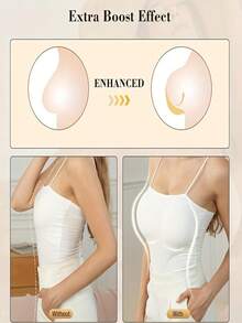 1 Cặp Băng Nâng Ngực Tái Sử Dụng - Miếng Đệm Nâng Ngực Có Thể Giặt Được, Tạo Hình Tự Nhiên và Thoải Mái - Nhiều màu - Xem 7