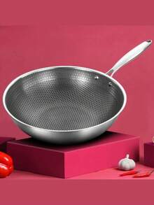 Sarten Wok Antiadherente de Acero Inoxidable Inducción 32cm - Ver 11